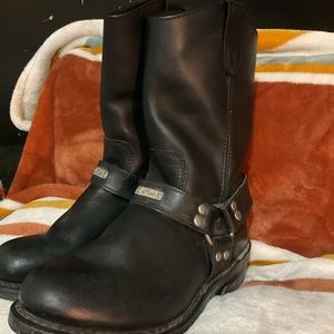 River Road Ranger Harness Leather Moto Boots